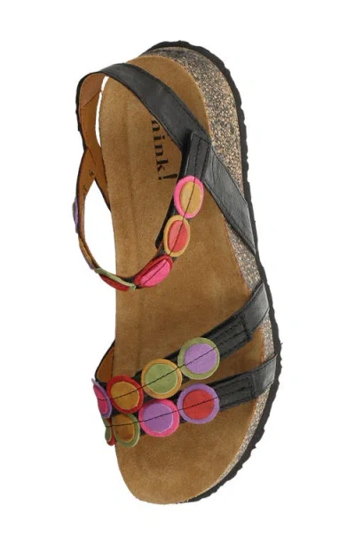 Think ! Koak Ankle Strap Sandal In Multi