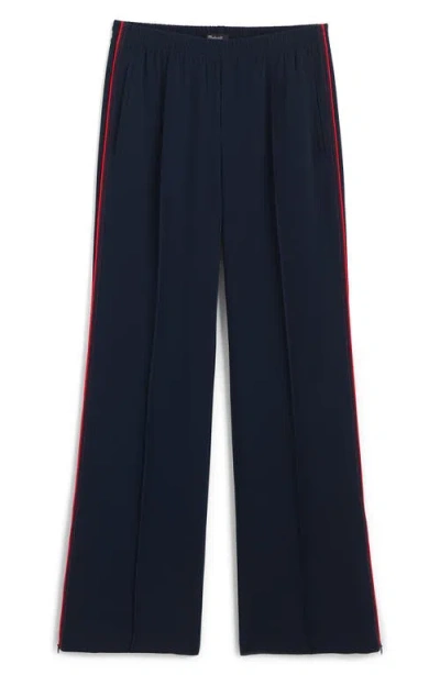 Madewell Pull-on Bootcut Track Pants In Blue