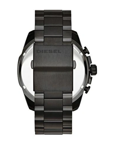 Shop Diesel Mega Chief Man Wrist Watch Black Size - Stainless Steel