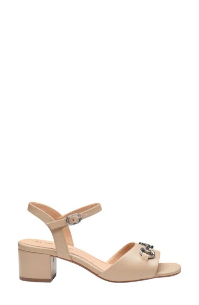 Johnston & Murphy Edith Bit Ankle Strap Sandal In Brown