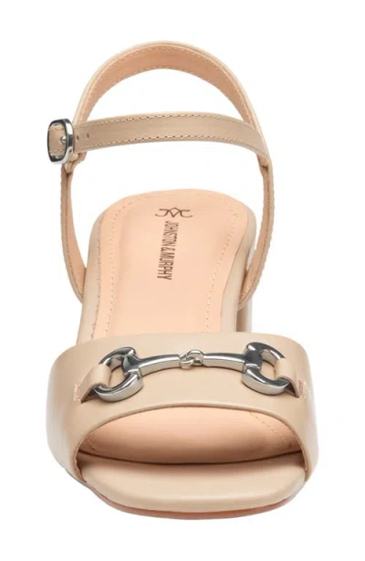 Johnston & Murphy Edith Bit Ankle Strap Sandal In Brown