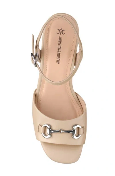 Johnston & Murphy Edith Bit Ankle Strap Sandal In Brown