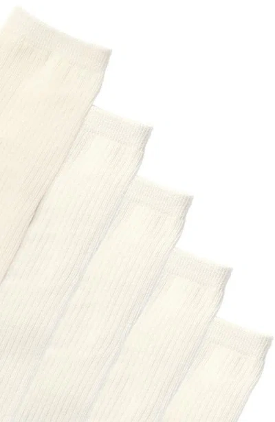 Stems 5-pack Everyday Ankle Socks In White