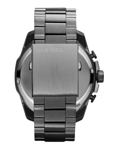 Shop Diesel Man Wrist Watch Lead Size - Stainless Steel In Grey
