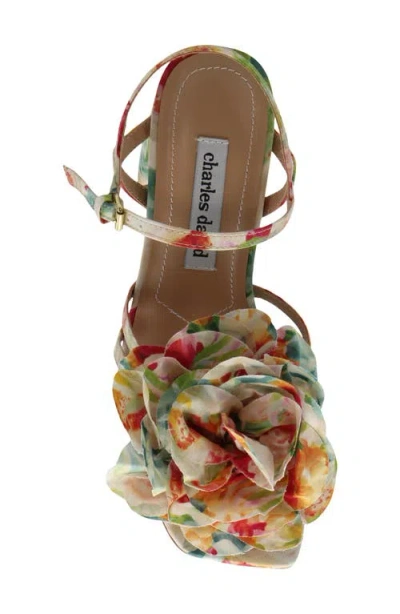 Charles David Restless Ankle Strap Sandal In Multi