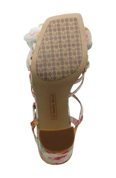 Charles David Restless Ankle Strap Sandal In Multi