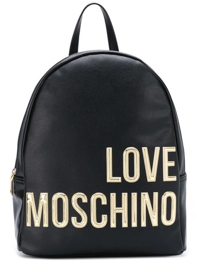Love Moschino Metallic Logo Backpack | ModeSens display picture 2