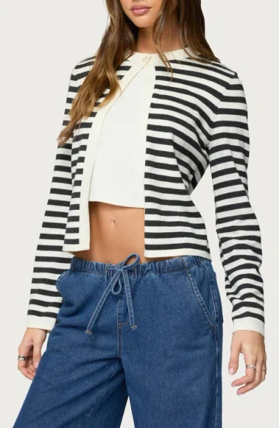 Edikted Jenie Split Front Cardigan In Multi