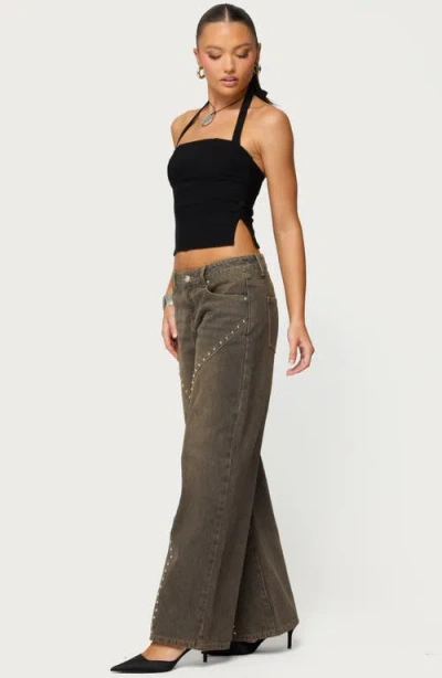 Edikted Dara Halter Top In Black