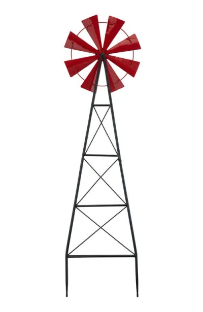 Glitzhome Yard Art In Red