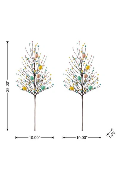 Glitzhome Berries And Eggs Pick In Multi