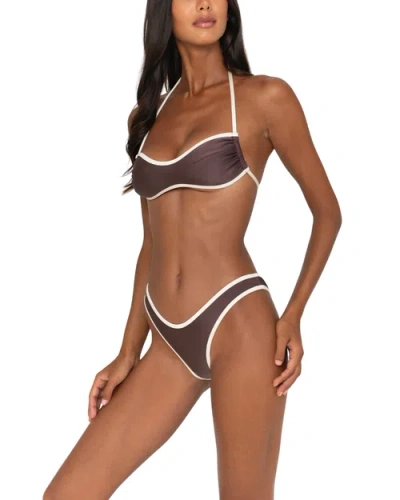 Fae Hailey Bikini Bottom In Brown