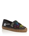 Marc Jacobs Sienna Embellished Appliquéd Canvas Espadrilles In Black Multi