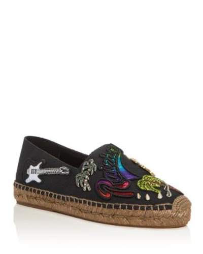 Marc Jacobs Sienna Embellished Appliquéd Canvas Espadrilles