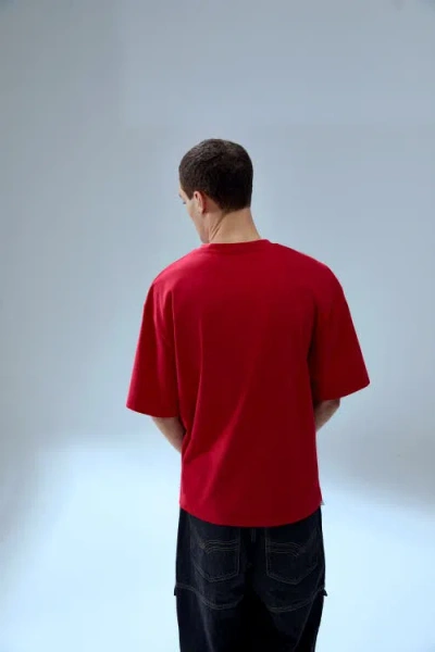 Pcfg Men's Red Your Itch Basic Tshirt - Samba In Red