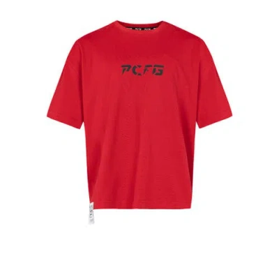Pcfg Men's Red Your Itch Basic Tshirt - Samba In Red