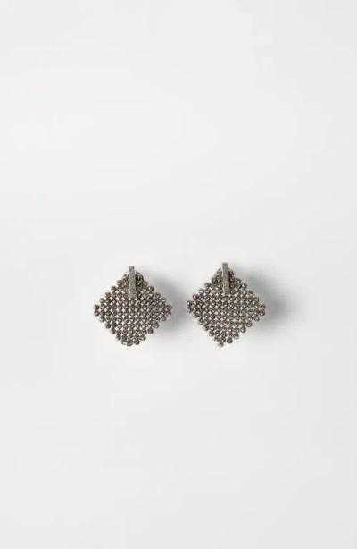 Brunello Cucinelli Pair Of Earrings In Silver