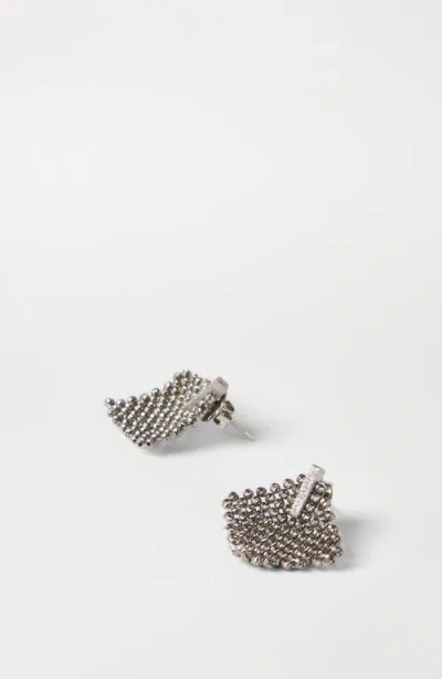 Brunello Cucinelli Pair Of Earrings In Silver