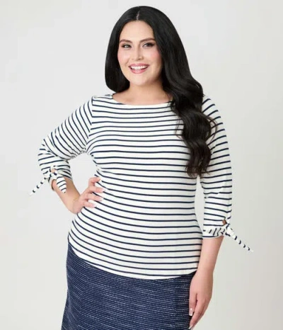 Unique Vintage Plus Size Gracie Top In Multi