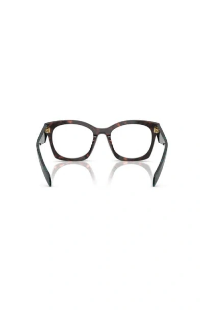 Prada 52mm Irregular Optical Glasses In Multi