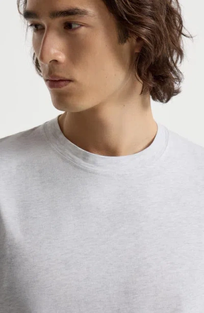 Brunello Cucinelli Men Slim Fit Crew-neck T-shirt In Lightweight Cotton Jersey In Gray