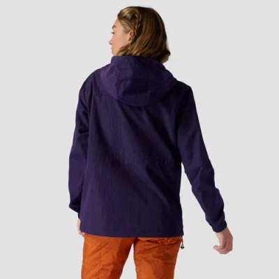 Stoic Ripstop Pullover Jacket In Purple