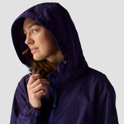 Stoic Ripstop Pullover Jacket In Purple