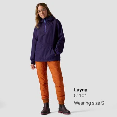 Stoic Ripstop Pullover Jacket In Purple