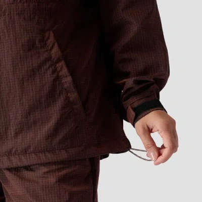 Stoic Ripstop Pullover Jacket In Brown