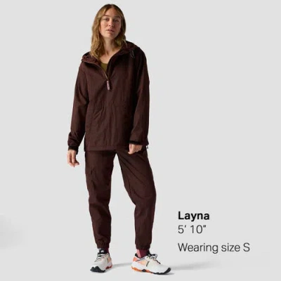 Stoic Ripstop Pullover Jacket In Brown