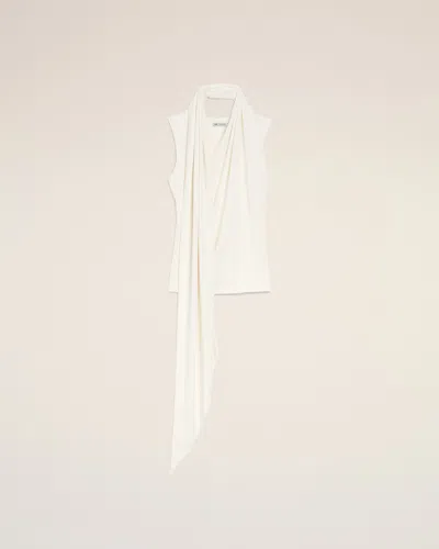 Ami Alexandre Mattiussi Herno Ultralight Nylon Down Jacket With Drawstring Waist In White