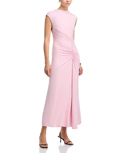 Simkhai Acacia Draped Jersey Dress In Pink