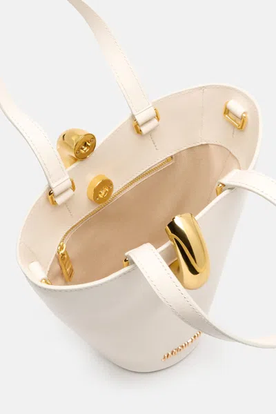 Jacquemus Structured Shoulder Bag Detachable Strap In Blue