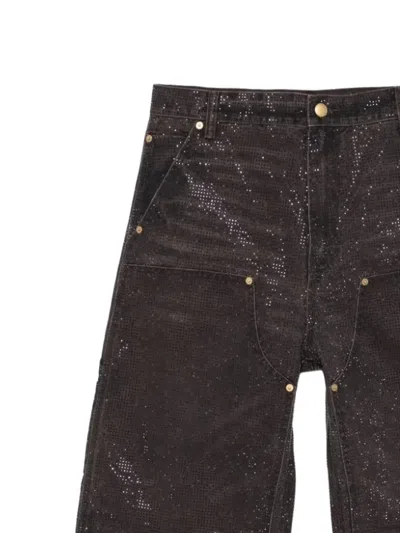 Alexander Wang Riveted Jeans In Brown