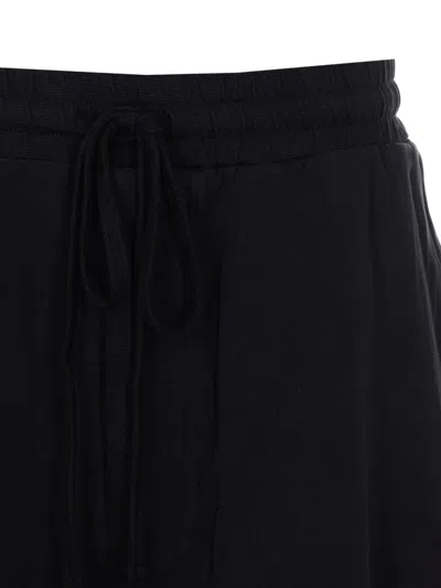 Thom Krom Elasticated Drawstring Shorts In Black