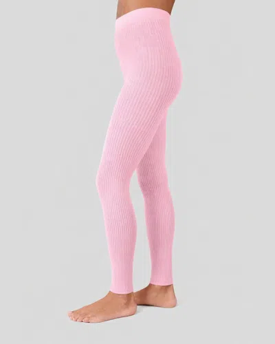 Swedish Stockings Zoe Ribbed Leggings In Pink