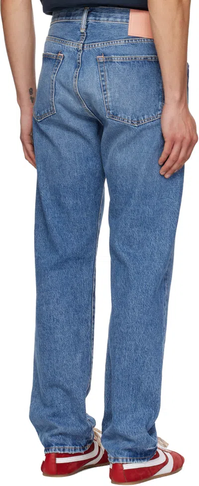 Acne Studios Blue 1996 Regular Fit Jeans In Blue