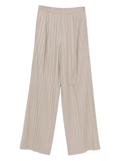 Rame Stripe-pattern Trousers In Neutral