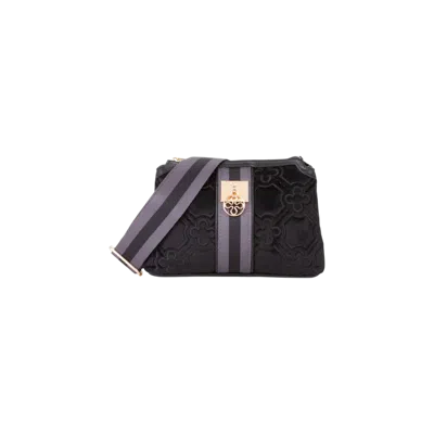 V73 Cate Quilted-effect Shoulder Bag In Black