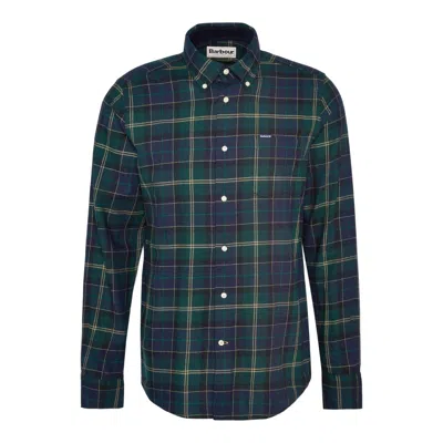 Barbour Check Pattern Shirt In Brown