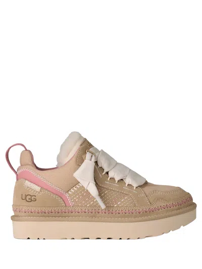 Ugg Sneakers Slip On Pull Tab Contrast Stitching In Brown