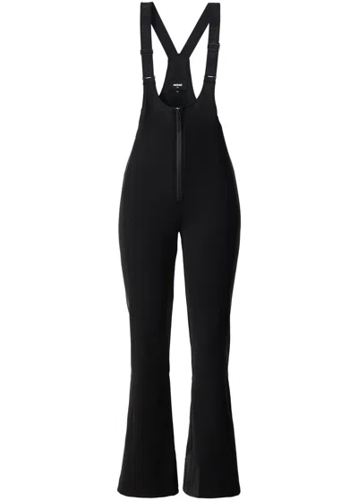 Mackage Gia Bonded Fleece-backed Techno Jersey Salopettes In Multi