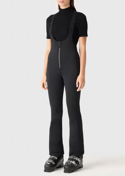 Mackage Gia Bonded Fleece-backed Techno Jersey Salopettes In Multi