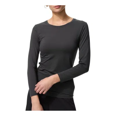 Uniqlo (wmns)  Heattech Crew Neck T-shirt 'grey' In Gray