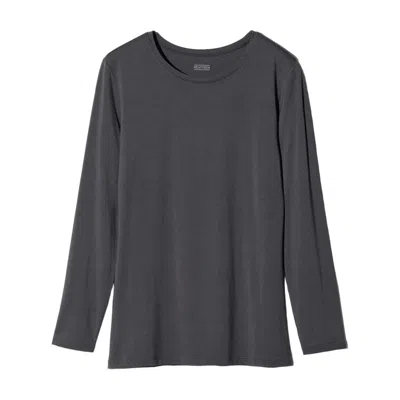 Uniqlo (wmns)  Heattech Crew Neck T-shirt 'grey' In Gray