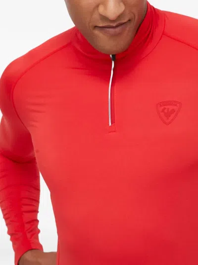 Rossignol Half-zip Turtleneck Top In Red