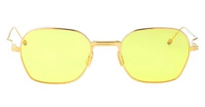 Thom Browne Square-frame Sunglasses In Yellow
