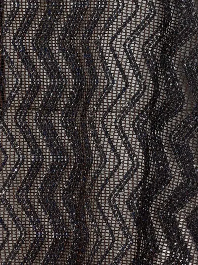 Missoni Kaftano Viscose Blades Cover-up In Black