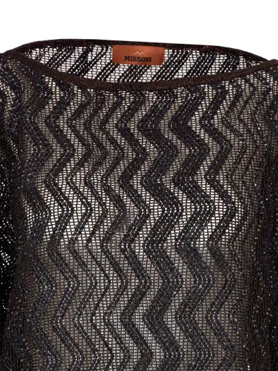 Missoni Kaftano Viscose Blades Cover-up In Black