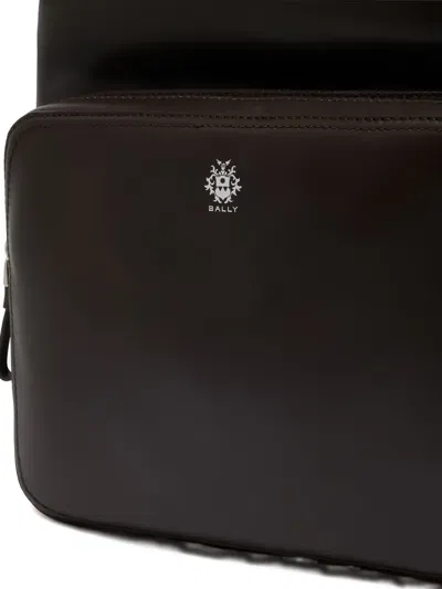 Bally Ray Leather Backpack In Brown
